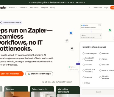 Zapier：无需编程的自动化工作流程工具