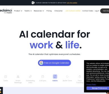 Reclaim AI：智能时间管理工具，提升工作效率和生活质量