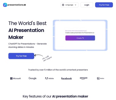 Presentations.AI：AI赋能的团队演示文稿协作平台