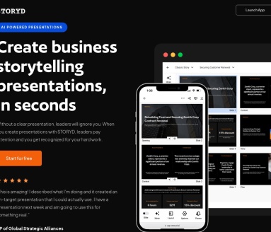 STORYD：AI辅助演示文稿工具，快速创建商业故事