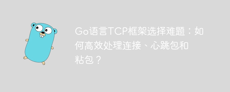 Go语言TCP框架选用攻略：高效处理连接心跳粘包