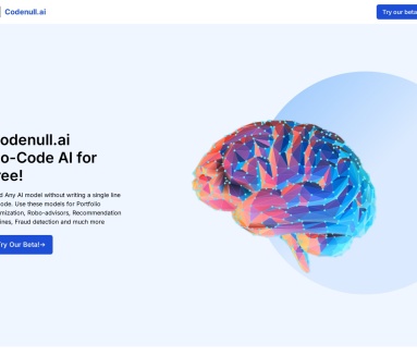 SEO标题：Codenull.ai：无代码AI平台，构建AI模型零门槛