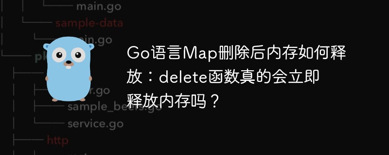 Go语言Map删除后内存是否立即释放?