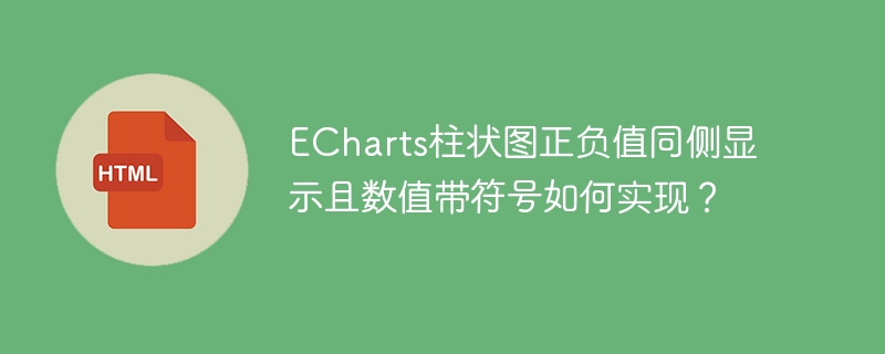 ECharts柱状图正负值同侧显示及带符号数值实现