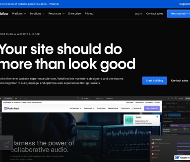 Webflow：视觉网站构建平台，设计、构建、优化一体化解决方案