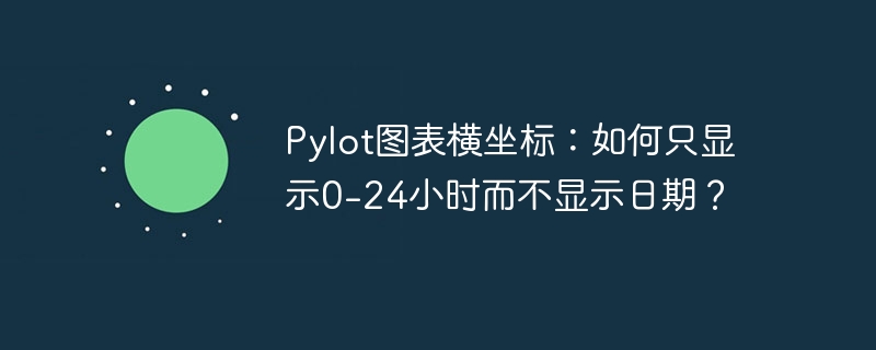 Pylot图表横坐标设置:仅显示0-24小时,不含日期