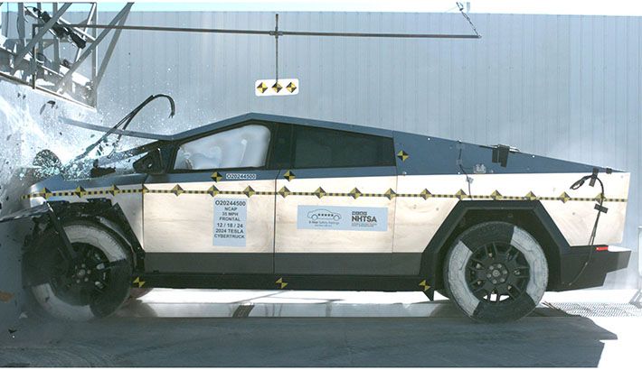 特斯拉Cybertruck首撞获安全评级，惊人表现！