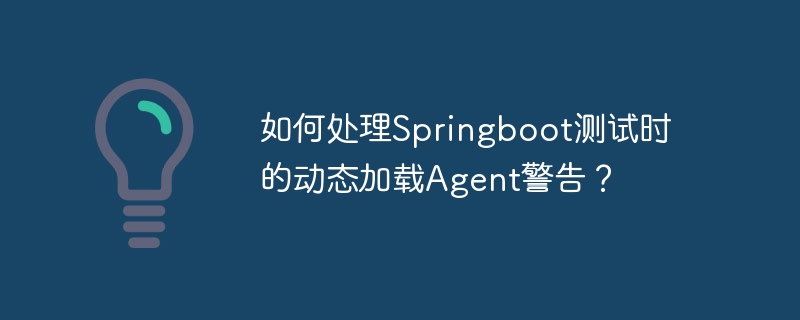Springboot动态加载Agent测试警告处理技巧