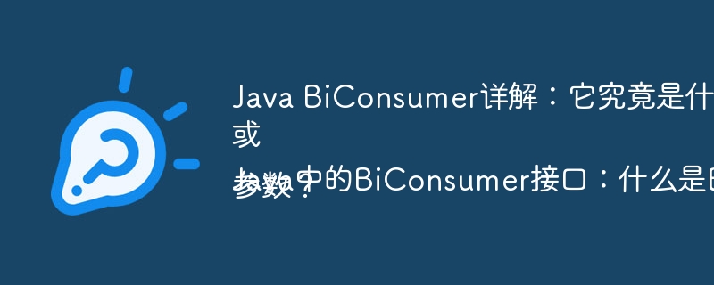 JavaBiConsumer详解:双参数处理与用法