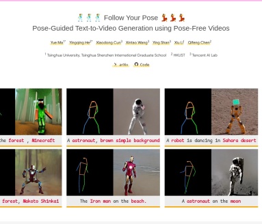 Follow Your Pose：创新文本到视频生成框架，精准姿态控制