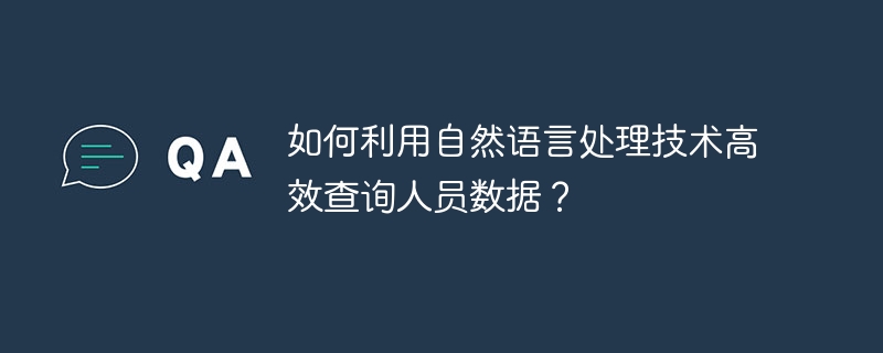 用自然语言处理高效查询人员数据的技巧