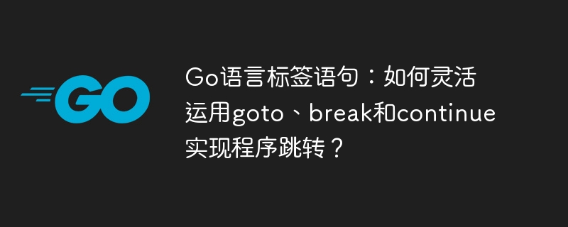 Go语言标签语句:巧用goto、break、continue实现跳转