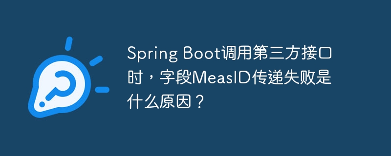 SpringBoot调用第三方接口时，MeasID字段传递失败的原因分析