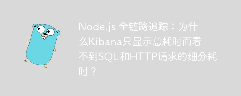 Node.js追踪疑难:Kibana为何只显示总耗时?