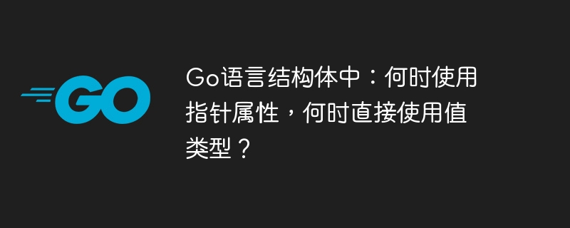 Go语言结构体中：何时使用指针属性，何时直接使用值类型？