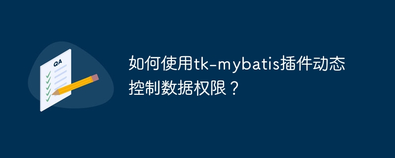 使用tk-mybatis插件动态管理数据权限技巧