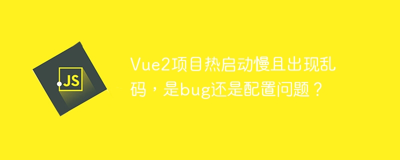 Vue2项目热启动慢且乱码?可能是配置问题