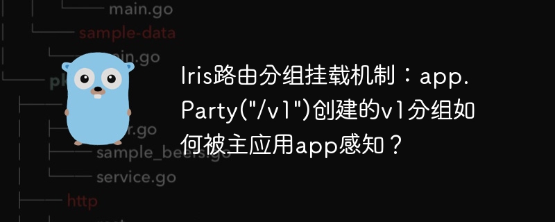 Iris路由分组挂载:app.Party(