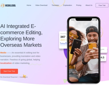 medio.cool：企业AI剪辑工具，助力海外视频推广与本地化