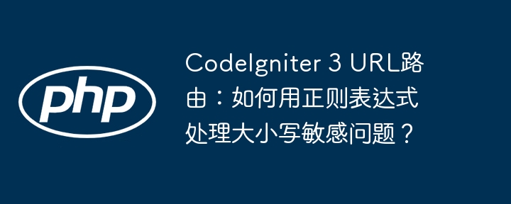 CodeIgniter 3 URL路由:如何用正则表达式处理大小写敏感问题?