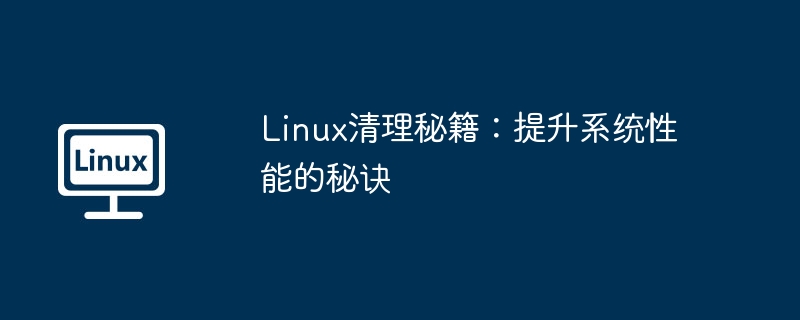 Linux清理秘籍:提升系统性能的秘诀