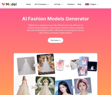VModel：AI驱动的高效产品模特展示平台