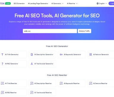 AITDK：提升网站SEO排名的AI驱动解决方案