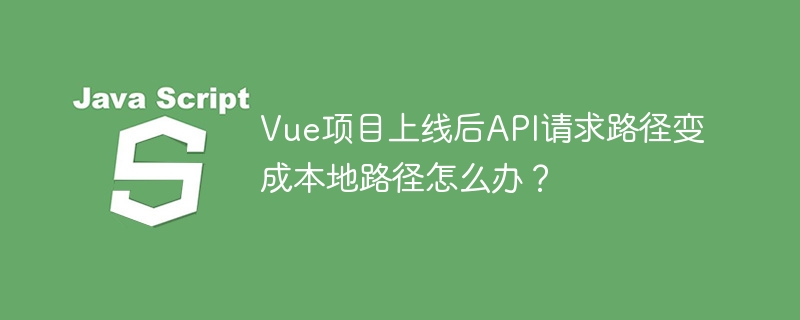 Vue项目上线API本地路径问题解决方案