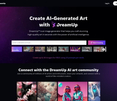 Dream Up (Deviant Art):AI艺术生成器,激发无限创意