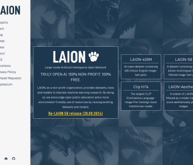LAION：全球非营利组织，提供开放的机器学习资源