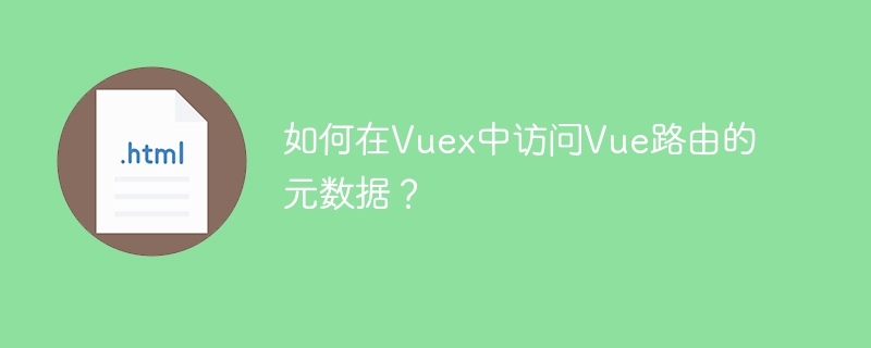 Vuex中如何获取Vue路由元数据？