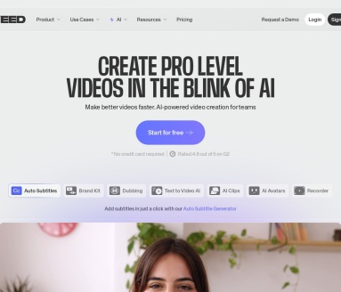 VEED.IO：AI驱动的高效在线视频编辑器