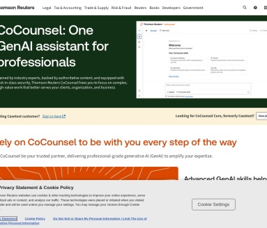 Caestext CoCounsel:AI驱动的法律研究和文件分析工具