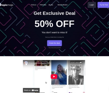 Topicmojo：AI驱动内容研究工具，助力在线业务发展