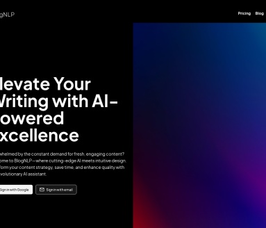 BlogNLP：免费AI博客写作工具，快速生成原创内容