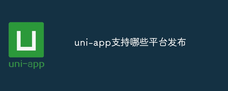 uni-app支持平台发布及详细攻略