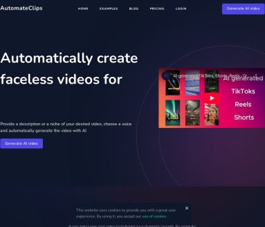 AutomateClips：AI视频生成，助力社交媒体内容创作