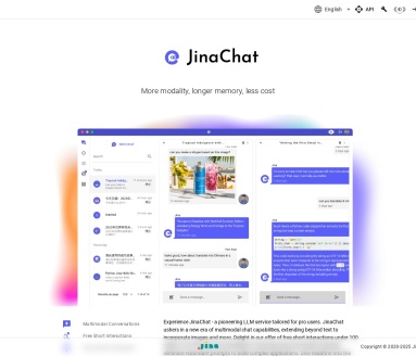 JinaChat：省钱多模态大模型API，助力开发者节省成本