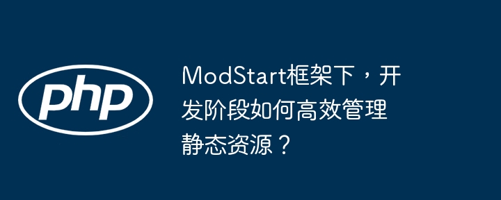 ModStart框架下，开发阶段如何高效管理静态资源？