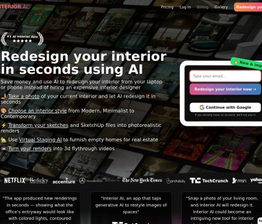 Interior AI：智能室内设计，17种风格一键生成