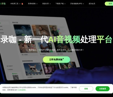 录咖：AI智能多媒体服务平台，全方位音视频处理专家