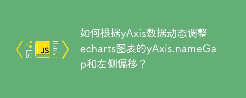 如何动态调整echarts图表yAxis.nameGap和左侧偏移设置?
