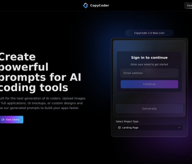 CopyCoder：下一代AI开发者的提示生成工具