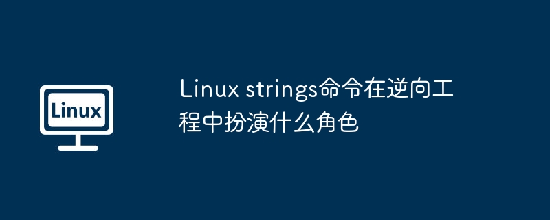 Linux strings命令在逆向工程中扮演什么角色