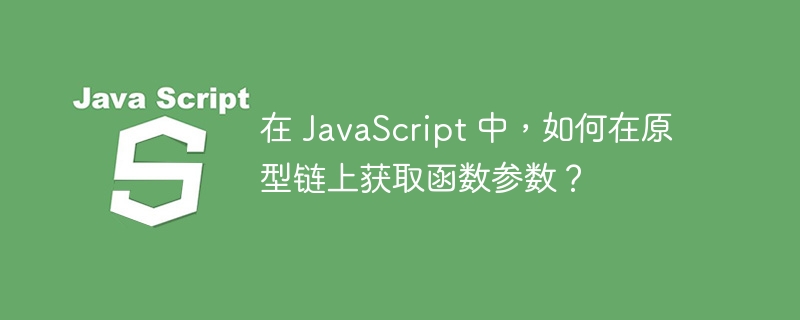 在 JavaScript 中，如何在原型链上获取函数参数？