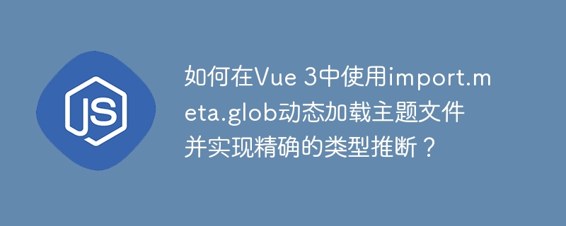 如何在Vue 3中使用import.meta.glob动态加载主题文件并实现精确的类型推断？