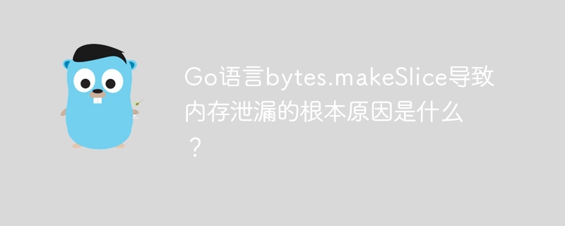 Go语言bytes.makeSlice导致内存泄漏的根本原因是什么？