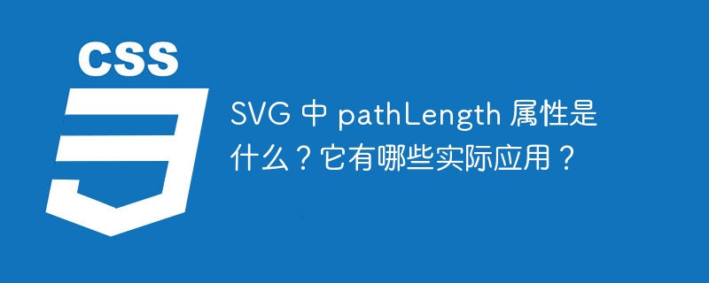 SVG 中 pathLength 属性是什么？它有哪些实际应用？