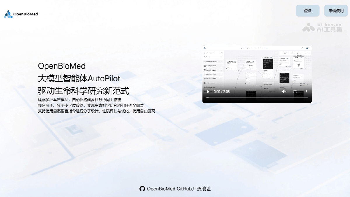 OpenBioMed携手清华AIR及水木分子推出开源Agent平台