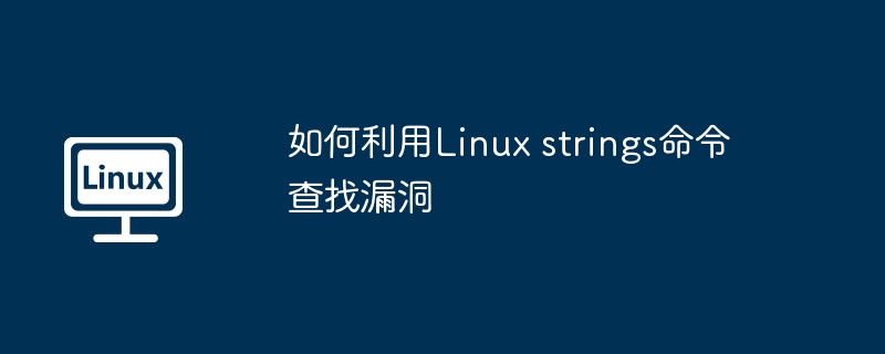 Linuxstrings命令查找漏洞的实用技巧